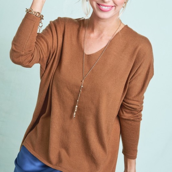 JOHNNY Softest Sweater Top - BLUSH    - Picture 6 of 6